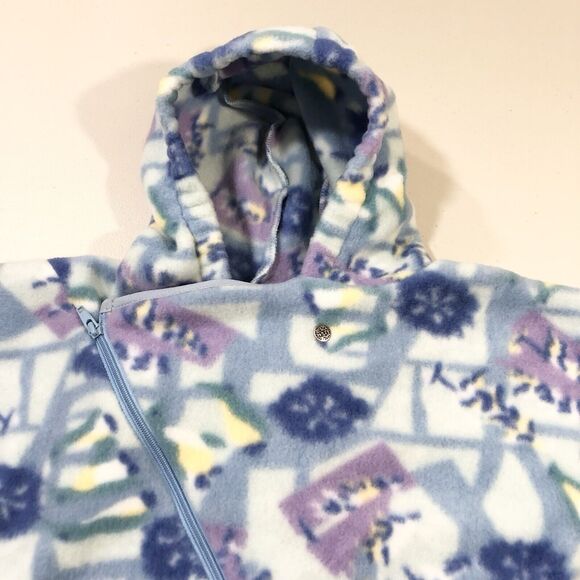 Vintage USA REI Fleece Cherry Tree Snug Suit Blue/Purple Baby Infant 18 Months - Picture 6 of 14